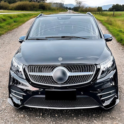 💥DIAMOND SILVER RADIATOR GRILLE SUITABLE FOR Mercedes Benz V-Class W447 19💥 