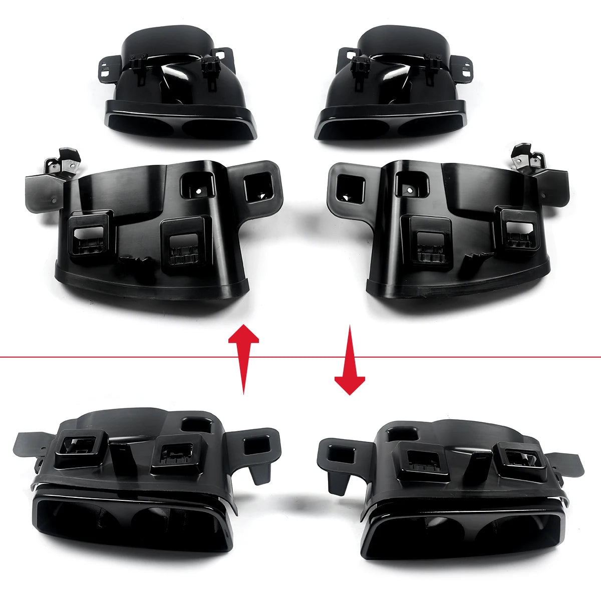 💫ART.4869 Diffusore Posteriore (Carbonio) Stile F1 per GLE / GLS / AMG 15-19💫