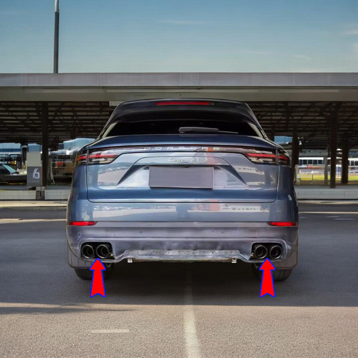 ⭐TERMINALI DI SCARICO SPORTIVI ADATTO PER Porsche Cayenne 18⭐