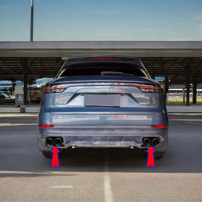 ⭐TERMINALI DI SCARICO SPORTIVI ADATTO PER Porsche Cayenne 18⭐