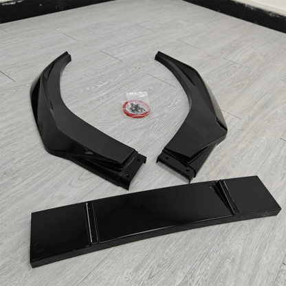 💫ART.8323 Splitter Anteriore Nero Lucido Stile Maxton per Audi S3 A3 8Y S-line 2025+💫