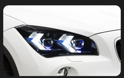 💫ART.4579 Fari Anteriori LED (Angel Eye) adatto per BMW X1 E84 2011-2015💫