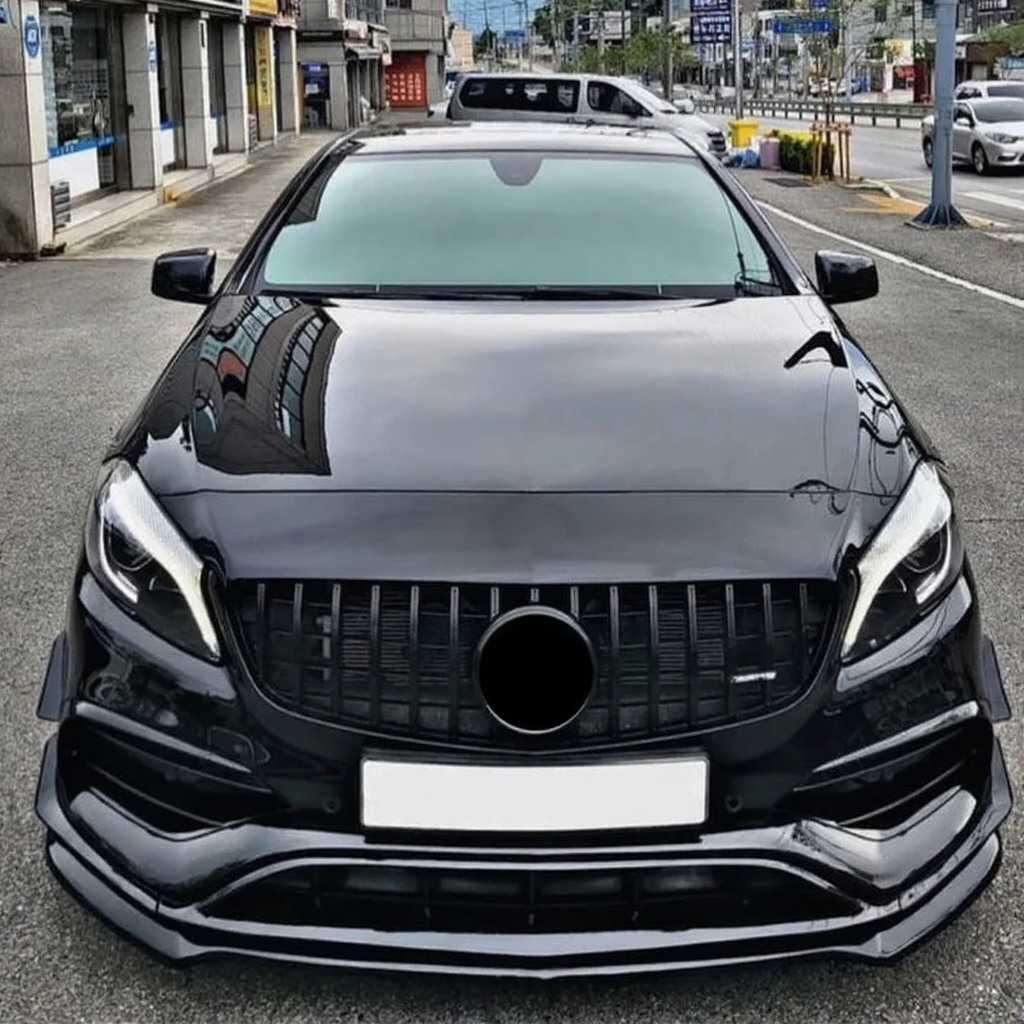 💫ART.4820 Splitter per Mercedes A Class W176 AMG 12-18 Nero lucido / Carbonio💫