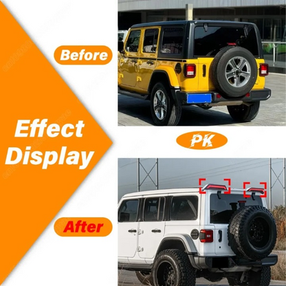 💫ART.8132 Spoiler con Luci LED per Jeep Wrangler JL JK 2007-2023 💫