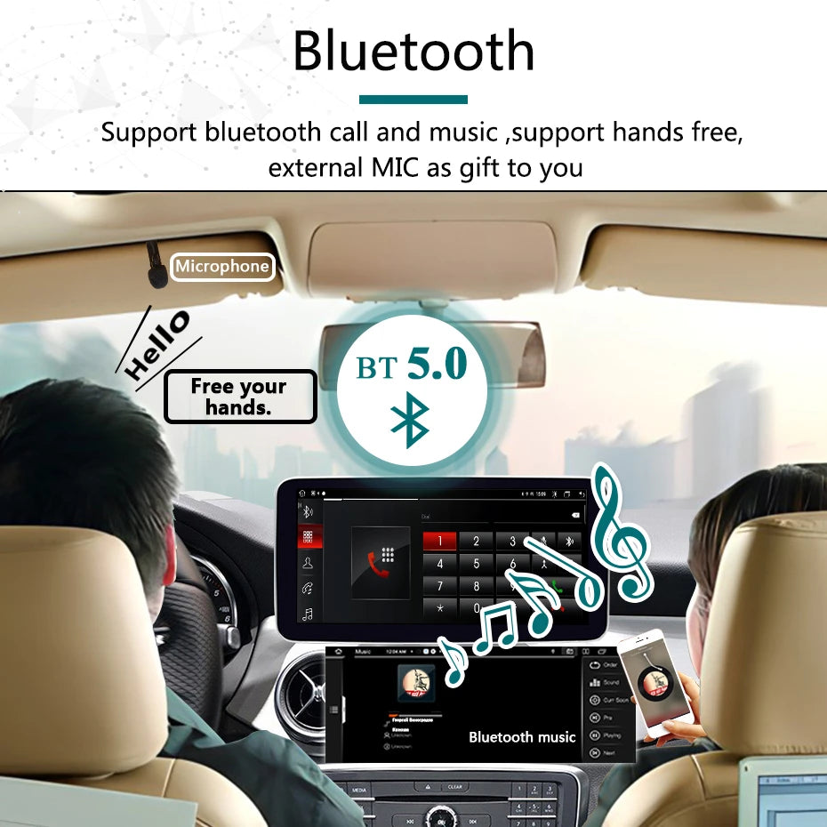 💫ART.4875 CarPlay Wireless da 12,5” Android 14 per M.BENZ Classe A GLA CLA++ 💫