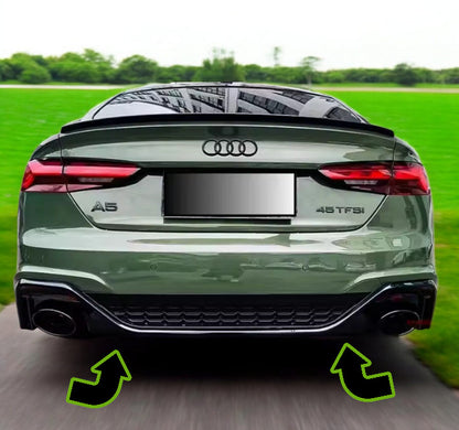 🔥Diffusore adatto per Audi a5 f5 2019+ lift coupe +sportback LOOK rs5 nero lucido🔥