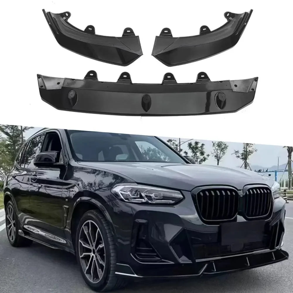 💫ART.5070 Splitter Anteriore per Bmw X3 G01 X4 G02 M-Pack 2022-2024💫
