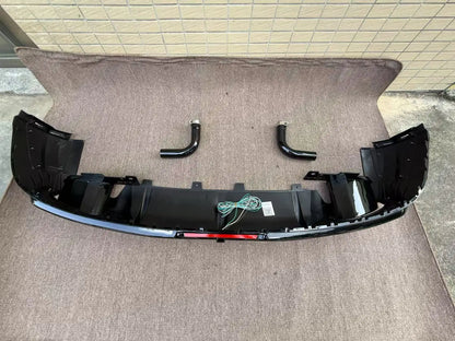💥ART.3639 DIFFUSORE PARAURTI POSTERIORE E PUNTE DI SCARICO PER AUDI Q5 RSQ5-R💥
