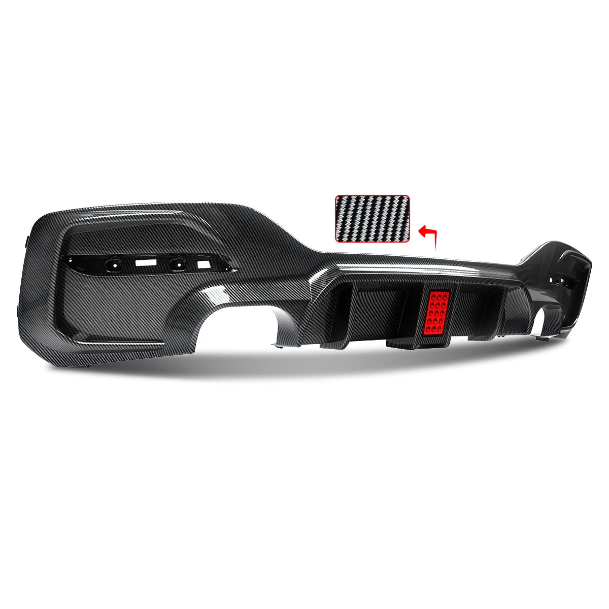 💫ART.8552 Diffusore per BMW Serie 1 M Sport F20 F21 15-18 Carbon Look💫