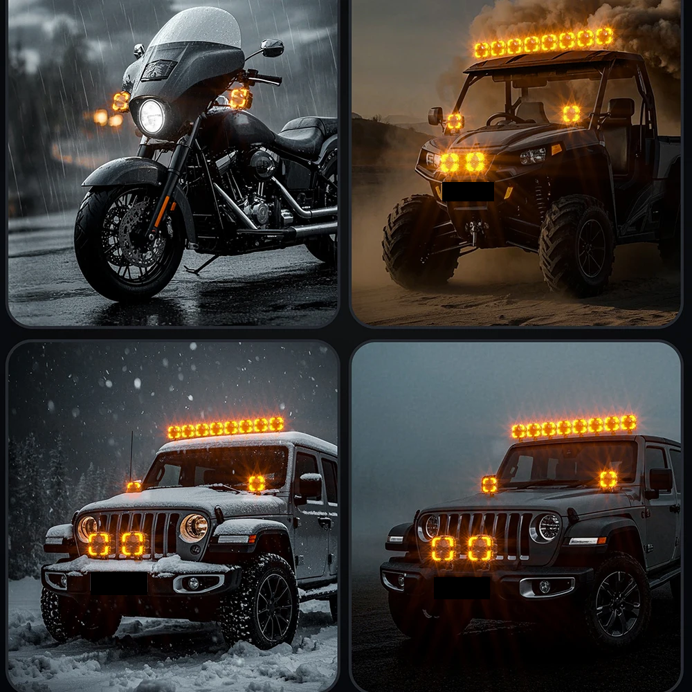 💫ART.8304 Barra luminosa FULL FULL LED per Jeep Offroad Truck 4x4 SUV 💫