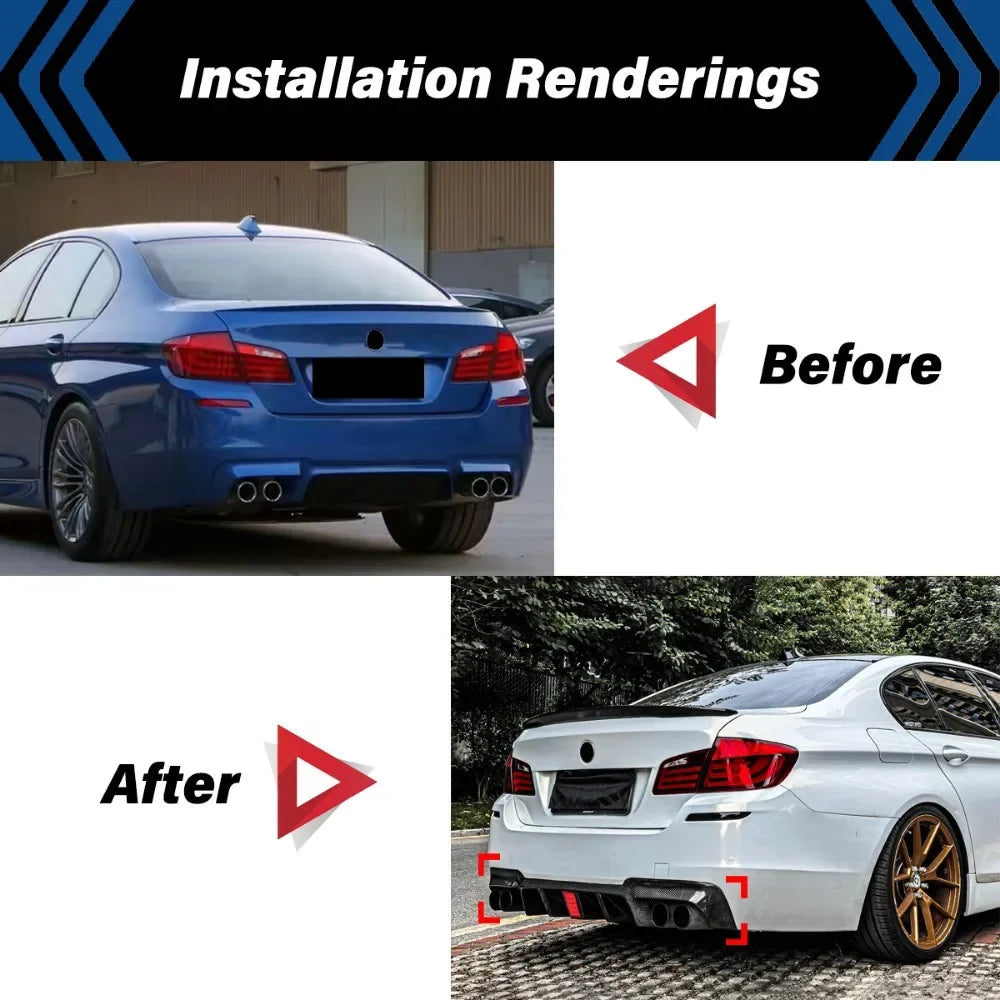 💫ART.5072 Diffusore per BMW F10 F18 Serie 5 M-Sport M5 2011-2016💫
