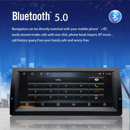 💫ART.5166 Android  Wireless Carplay per BMW X5 E38 E39 E53 1996-2004💫