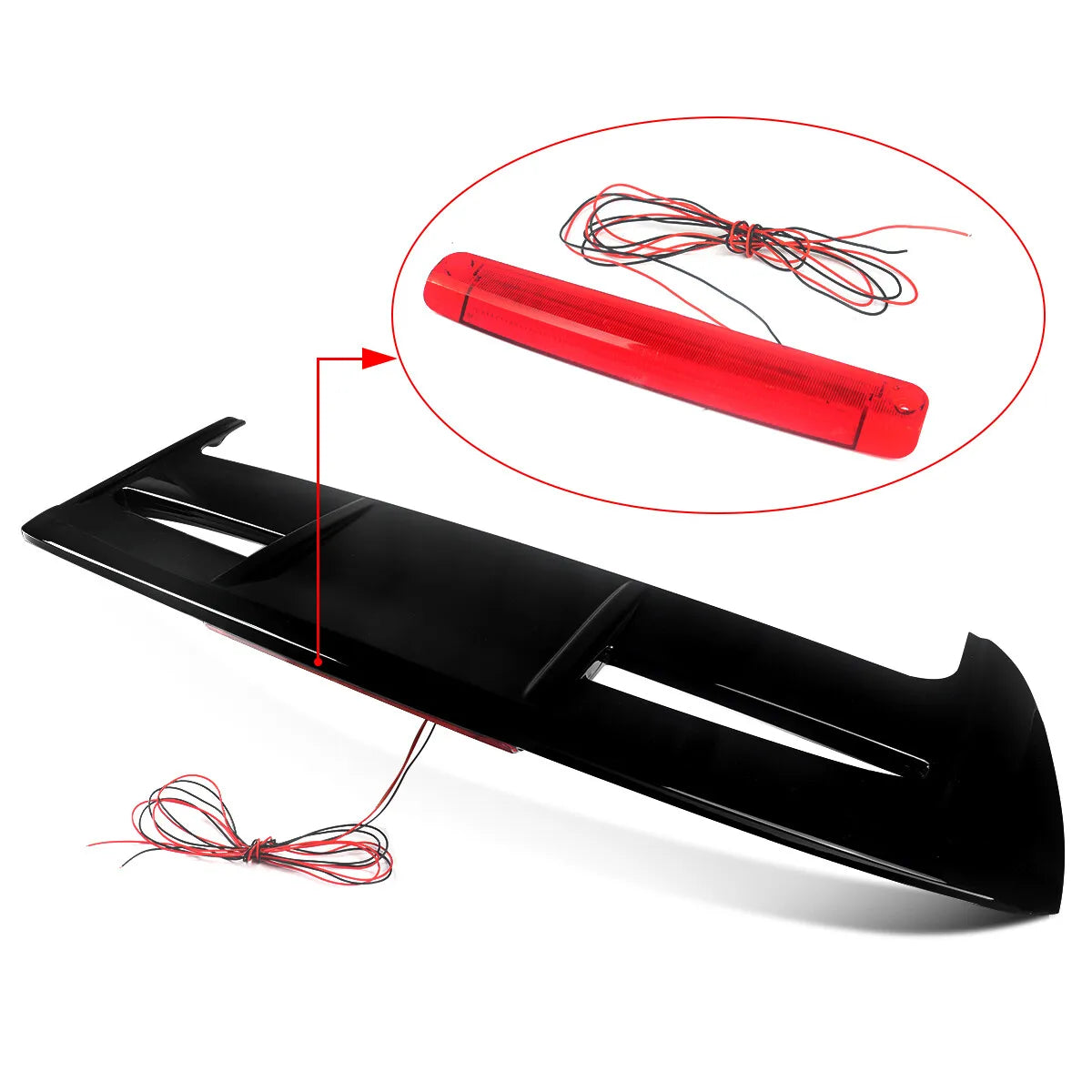 💫ART.4709 Spoiler Tetto (Nero lucido) per Ford Fiesta “ST Look” MK7 2008-2019💫