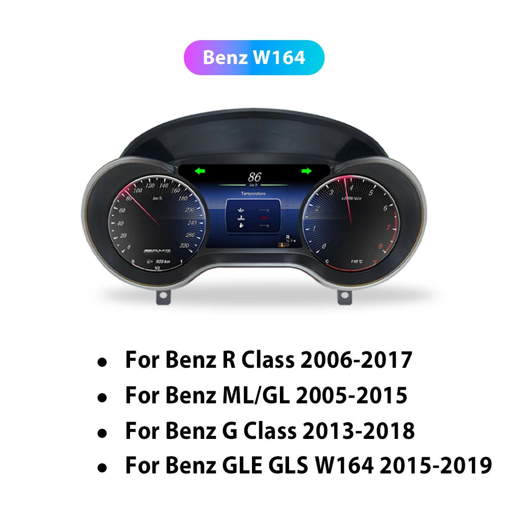 💫ART.3430 Cockpit virtuale digitale LCD per M. Benz ML GL GLE GLS W164 06-19💫