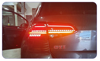 💥ART.3992 FANALI POSTERIORI LED DINAMICI PER VW GOLF 7 2013-2021 7.5 UPGRADE💥