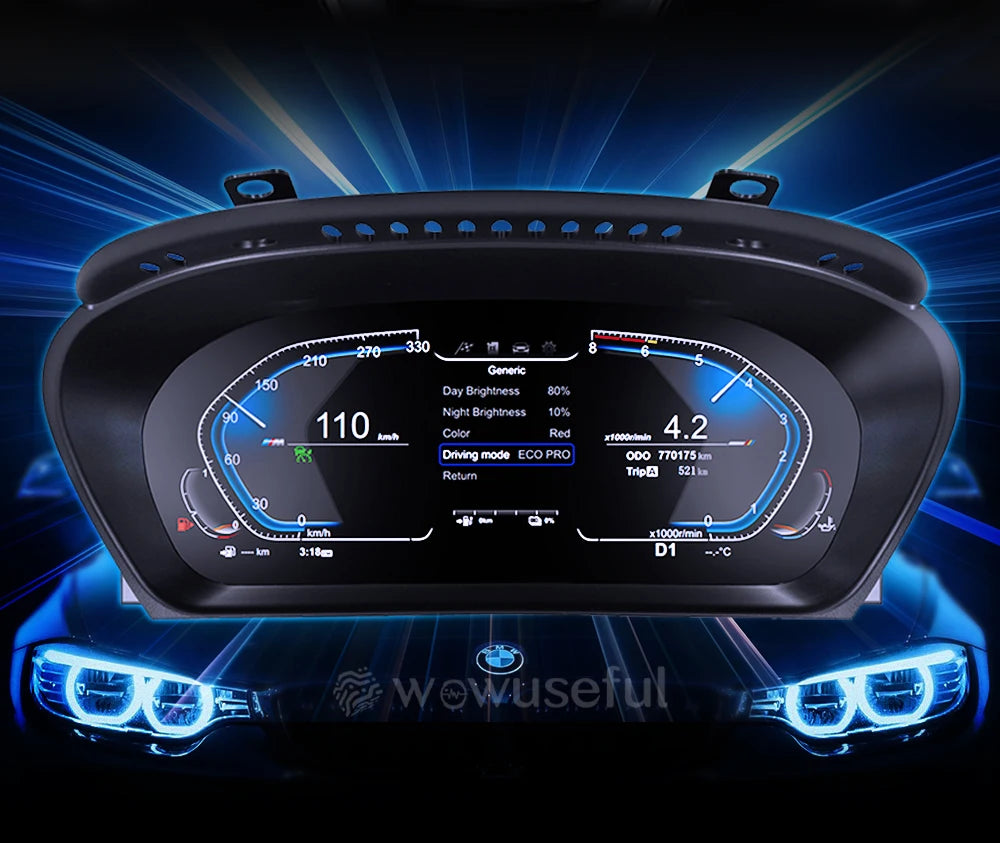 💫ART.3433 Linux Cockpit virtuale digitale LCD BMW X5 Series E70 E71 2006-2013💫