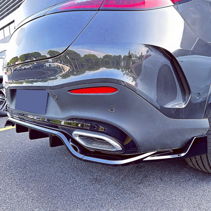 💫ART.4726 Diffusore Posteriore + Flaps per Mercedes GLC Coupe AMG Line 23-25💫