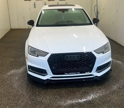 💫ART.8182 Splitter Anteriore Stile Maxton per Audi A4 B9 S-Line Sedan 2016-2019💫