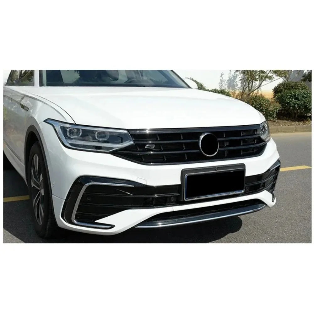 💫ART.5078 Kit Modanature Paraurti Anteriore per Tiguan MK2 22-23 Nero Lucido💫