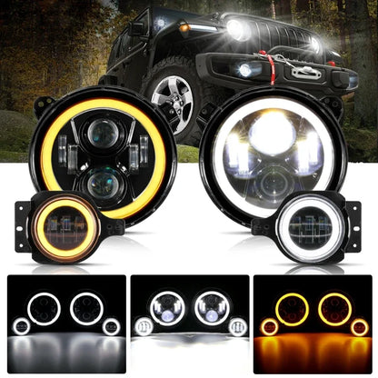 💫ART.5130 Fari Fendinebbia LED di segnalazione di marcia diurna Jeep WRANGLER💫