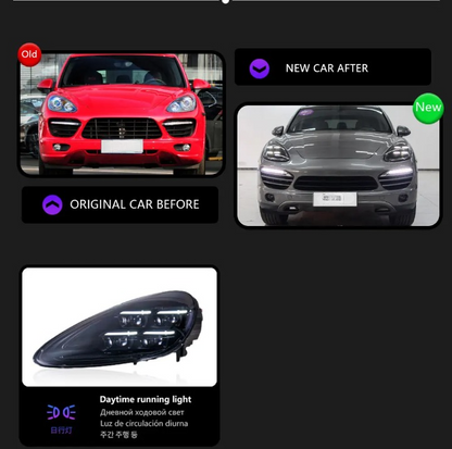 💫ART.4410 Fari Anteriori LED adatto per Porsche Cayenne 2011-2014 958💫