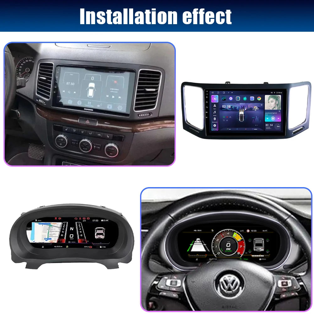 💫ART.3991 Cockpit virtuale digitale LCD per VW Sharan 2012-2019💫