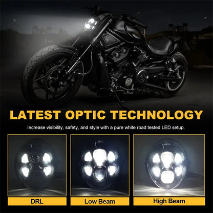 💫ART.4466 Faro Anteriore per Harley Davidson V-Rod VRSC VRSCA VRSCB 2002-2017💫