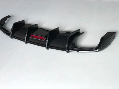 💫ART.4595 Diffusore ABS (Nero Lucido) adatto per Audi A4 S4 S-Line 2017-2019💫