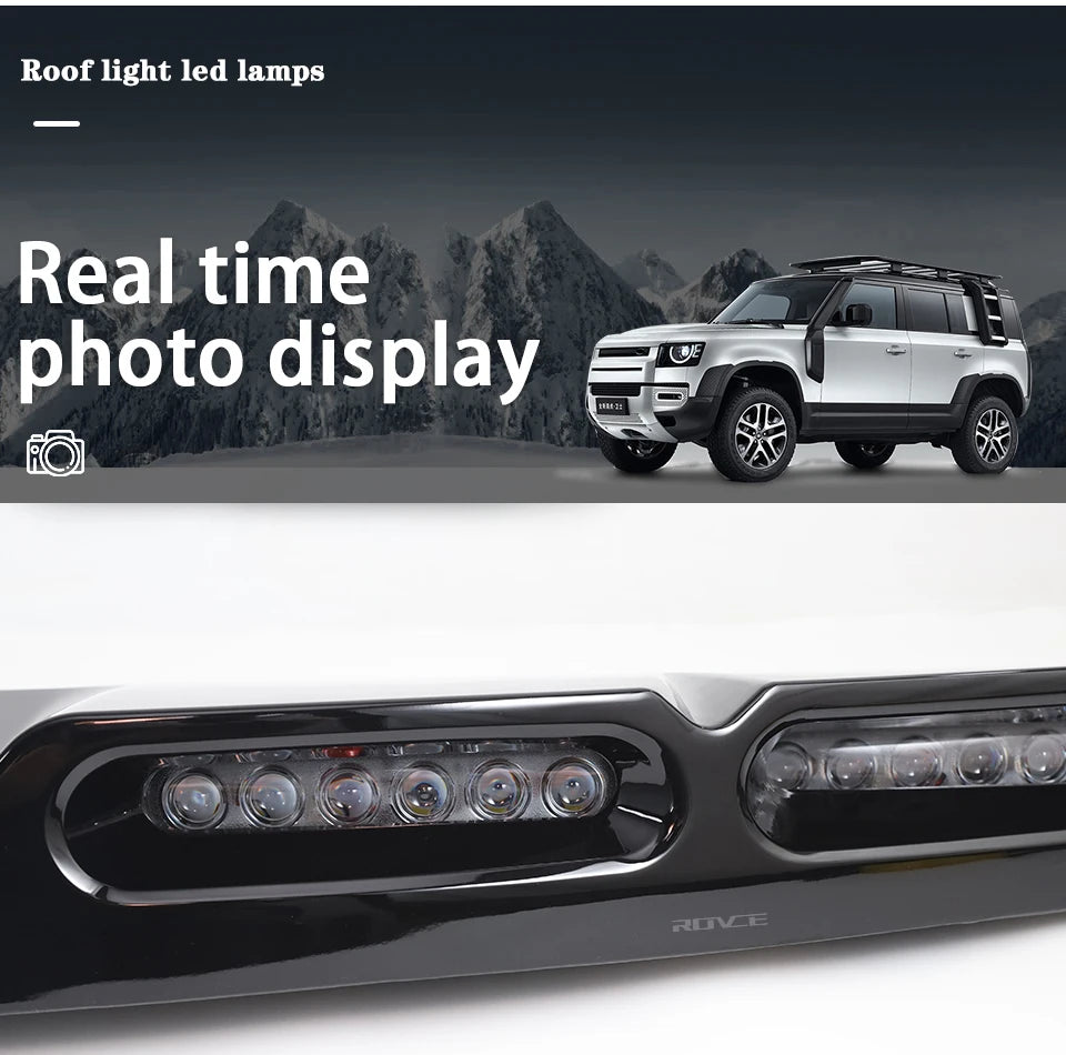 💫ART.8466 Barra Luminosa sul Tetto DRL LED per Land Rover Defender 90 110 2020+💫