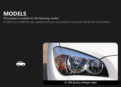 💫ART.4579 Fari Anteriori LED (Angel Eye) adatto per BMW X1 E84 2011-2015💫