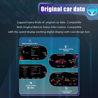 💫ART.3433 Linux Cockpit virtuale digitale LCD BMW X5 Series E70 E71 2006-2013💫