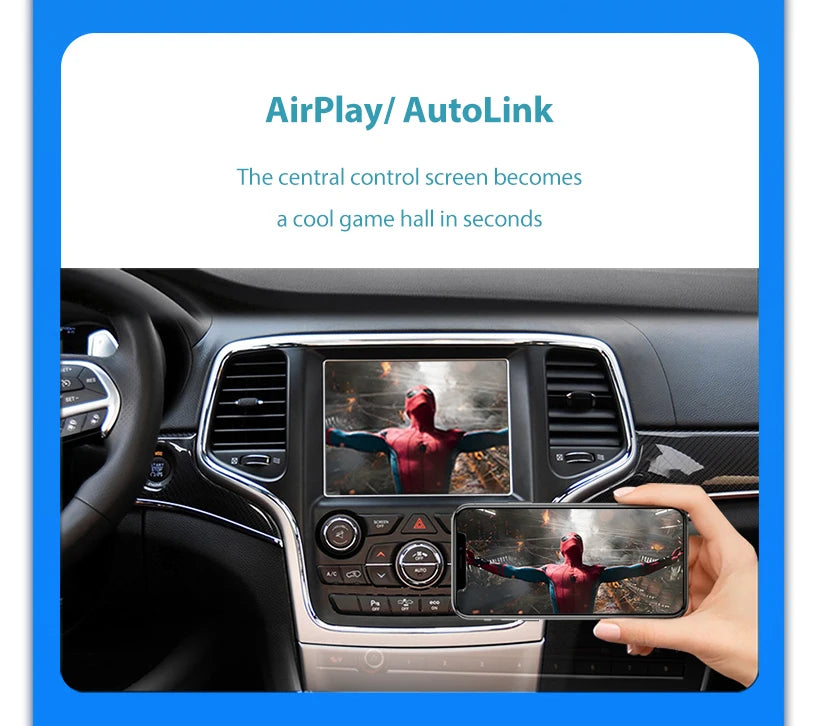 💫ART.3996 CarPlay Wireless Jeep Grand Cheokee / Renegade / Compass 2014-2019💫