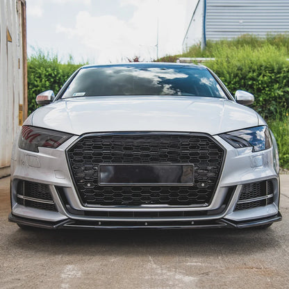💫ART.8279 Splitter Anteriore per Audi A3 S3 8V S-line 2017-2020 💫