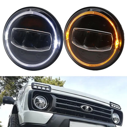 💫ART.4876 Fari Anteriori LED (Halo) per Jeep Wrangler JK TJ CJ💫