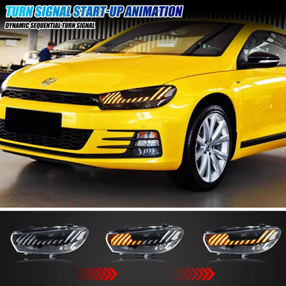 💫ART.8781 Fari Anteriori LED DRL per VW Scirocco 3 TSI / R 2009-2017💫