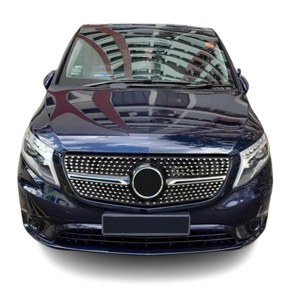 💫ART.4685 Griglia Stile Diamante (Nera) per Mercedes Classe V W447 V250 15-19💫