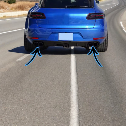 ⭐Punta di scarico ADATTO PER Porsche Cayenne 14-17⭐