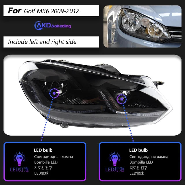 💎HEADLIGHTS SUITABLE FOR VW Golf 6 MK6 2009-2012 💎