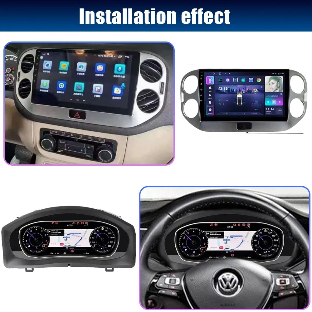 💫ART.3977 Cockpit virtuale digitale LCD per VW Tiguan 2009-2017💫