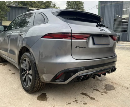 💫ART.8155 Diffusore + Terminali di Scarico (Nero Lucido) per Jaguar F-PACE 21-25💫