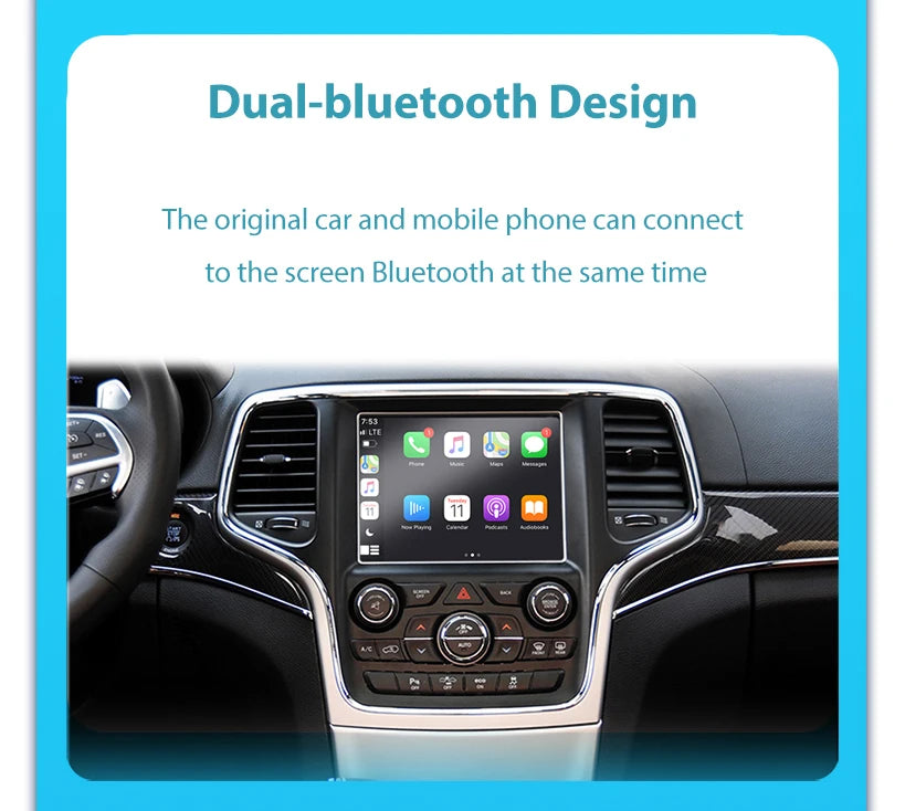 💫ART.3996 CarPlay Wireless Jeep Grand Cheokee / Renegade / Compass 2014-2019💫