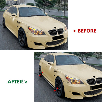 💫 Sotto minigonne per BMW Serie 5 E60 E61 M Sport 2005-2010 Nero Lucido💫