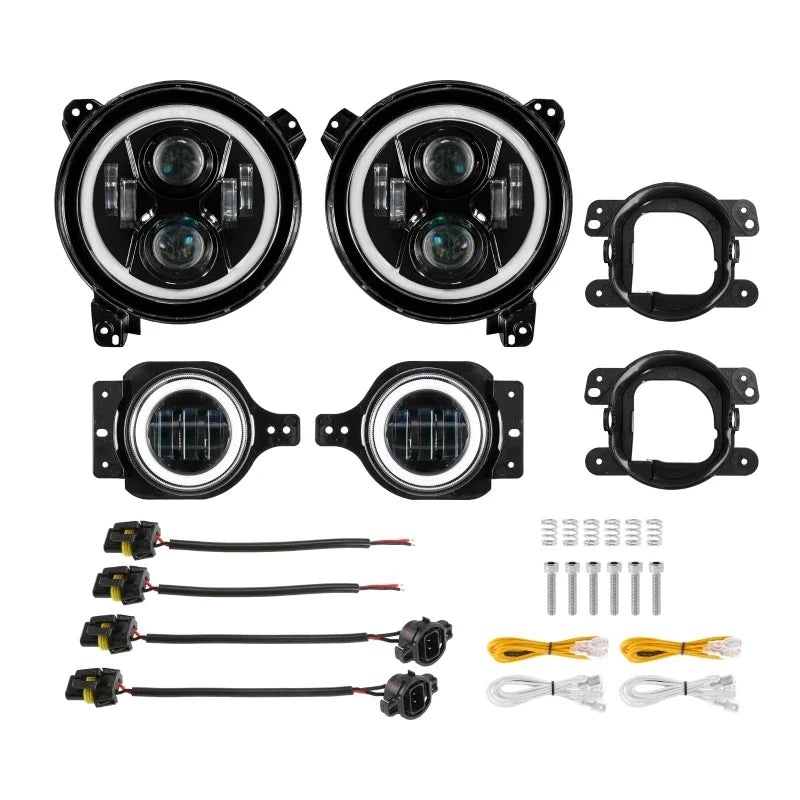 💫ART.5130 Fari Fendinebbia LED di segnalazione di marcia diurna Jeep WRANGLER💫