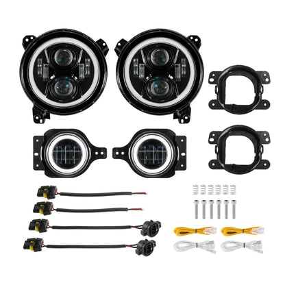 💫ART.5130 Fari Fendinebbia LED di segnalazione di marcia diurna Jeep WRANGLER💫