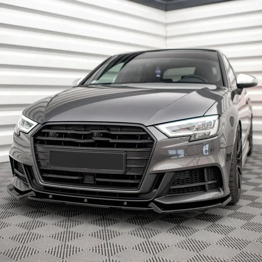 💫ART.5091 Splitter Anteriore Audi S3 A3 8V S-line 2017-2020 Saloon/Sportback💫