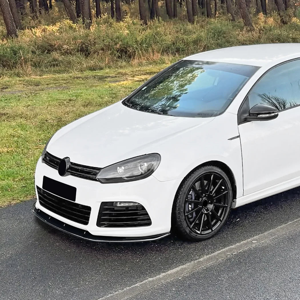 💫ART.8253 Splitter Anteriore per Volkswagen Golf 6R Golf MK6 Nero Lucido 2008+ 💫