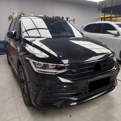 💫ART.5078 Kit Modanature Paraurti Anteriore per Tiguan MK2 22-23 Nero Lucido💫