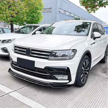 💫ART.8749 Splitter Anteriore Nero Lucido per VW Tiguan MK2 R-Line 2017+💫
