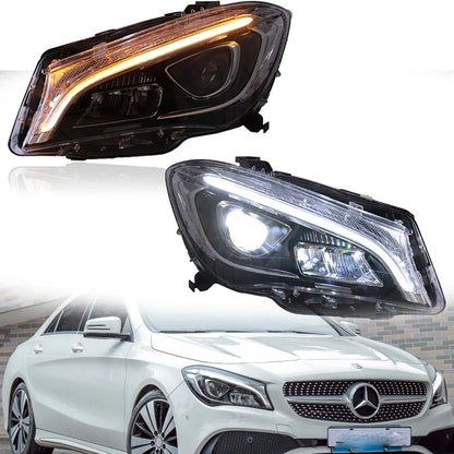💥ART.3650 FARI PER BENZ W117 CLA 2013-2019 LED DRL INDICATORI DIREZIONE LED💥