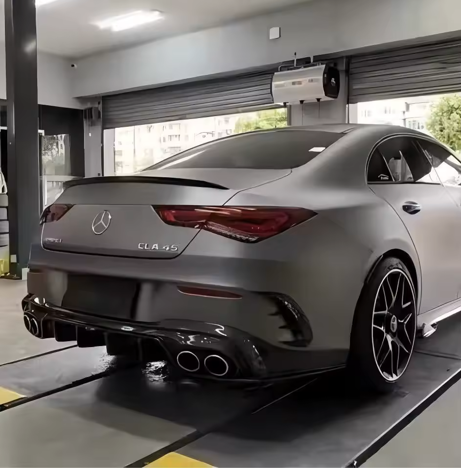 💫ART.8598 Spoiler Posteriore Nero Lucido Per Mercedes Benz CLA 2019-2024 ABS💫